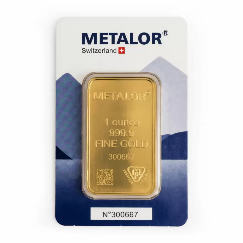 1 oz Metalor Swiss Gold Bar