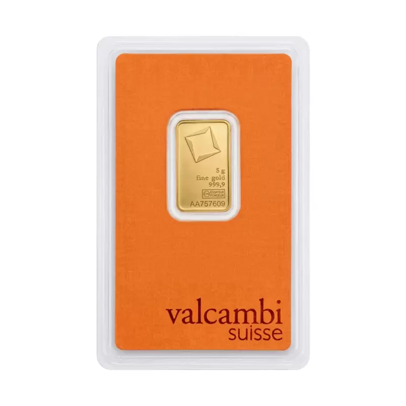 5 Gram Valcambi Swiss Gold Bar
